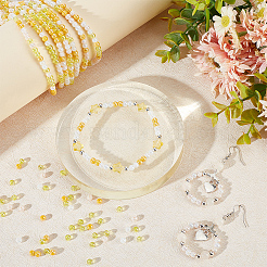 8 нити прозрачные гальванические стеклянные бусины нити&nbsp;GLAA-BBC0001-04C