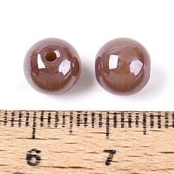 Гальванизированные круглые стеклянные бусины нити&nbsp;EGLA-T029-07C