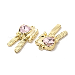 Стеклянные подвески в форме сердца&nbsp;PALLOY-E024-29LG-02