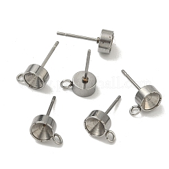 Серьги-гвоздики из нержавеющей стали 201&nbsp;LS-X-STAS-S041-08