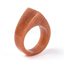 Кольца из натурального красного авантюрина&nbsp;G-T143-27
