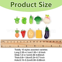 30шт 10 стиля подвески из смолы&nbsp;RESI-YW0004-20