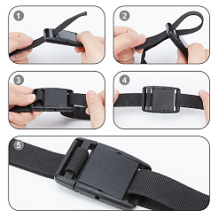 20 шт. пластиковая быстроразъемная пряжка контурной формы сбоку&nbsp;KY-NB0001-45