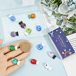 20шт ручной работы бусины лэмпворк&nbsp;LAMP-SC0001-71