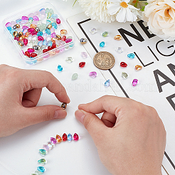 120шт. 12-х цветные прозрачные стеклянные и лампворк бусины наборы&nbsp;GGLA-GA0001-05