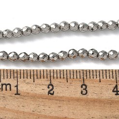 Запекание ниток окрашенных синтетических немагнитных гематитовых бусин&nbsp;G-H020-K01-10