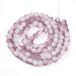 Стеклянные бусины кракле &nbsp;X1-GLAA-N009-10mm-05