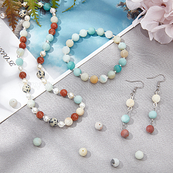 Натуральный цветок амазонитовые бусины пряди&nbsp;G-AR0002-22