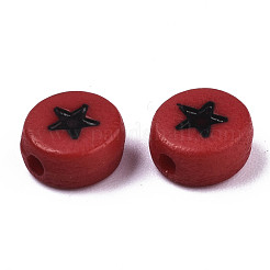 Непрозрачные акриловые бусины&nbsp;X-MACR-N008-32