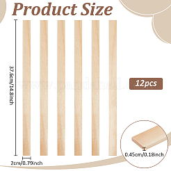 12 шт. деревянные палочки для поделок&nbsp;AJEW-BC0010-05A