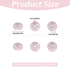 1 нить бусин-рондель из натуральной голубой яшмы с точками&nbsp;G-SP0001-14