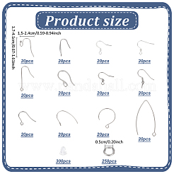 Наборы сережек-крючков из нержавеющей стали 304 и хирургической нержавеющей стали 316&nbsp;STAS-ME0001-13