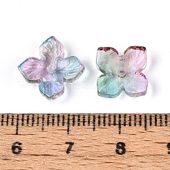 Расписные прозрачные стеклянные шапочки для запекания&nbsp;X-DGLA-N014-04E