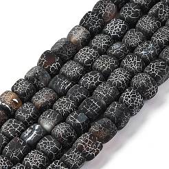 Естественные выветрившиеся агатовые бусины&nbsp;G-G177-E18-04