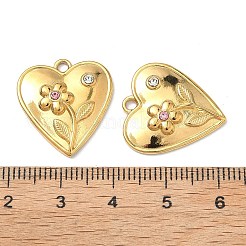 Подвески из нержавеющей стали 304 со стразами&nbsp;STAS-L308-09G