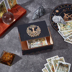 1 шт. прямоугольные гравированные деревянные коробки с раздвижной крышкой&nbsp;CON-UN0001-03C