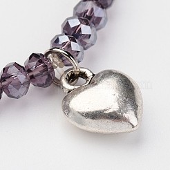 Стеклянные бусины растянуть браслеты&nbsp;X-BJEW-JB02450