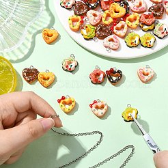 45шт 9 стиля непрозрачные подвески из смолы&nbsp;CRES-CJ0001-78