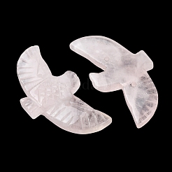 Большие резные подвески из натурального розового кварца&nbsp;G-A288-01I