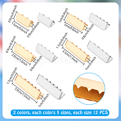 120 шт. 10 стиля обжимные концы железной ленты&nbsp;IFIN-PH0002-35