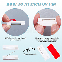 Прямоугольная пластиковая брошь фурнитура&nbsp;JEWB-CP0001-38A