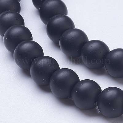 Матовые стеклянные бусины&nbsp;G-D855-03-6mm-1