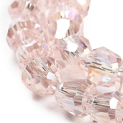 Стеклянные бусины с гальваническим покрытием &nbsp;EGLA-D030-T4mm-B01-1