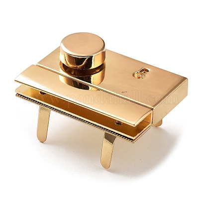 Застежки для кошелька с замком из цинкового сплава&nbsp;PURS-PW0005-094LG-1