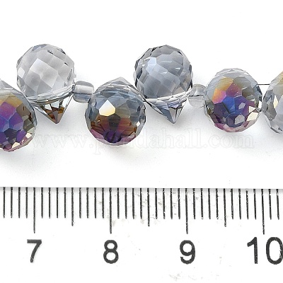 Стеклянные бусины с гальваническим покрытием &nbsp;EGLA-D030-17S-1