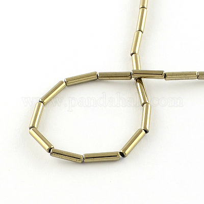 Гальванизировать немагнитных синтетические нити гематита трубки шарик G-S203-10H-1