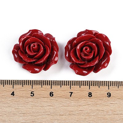 Резные бусины из синтетического коралла&nbsp;CORA-M001-02C-1