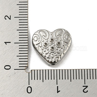 Устойчивые к потускнению бусины из нержавеющей стали 304 со стразами&nbsp;LS-STAS-A091-08P-1