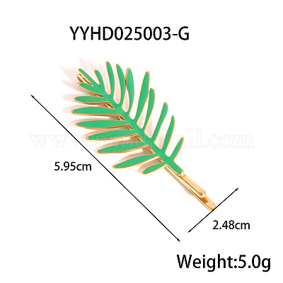 Заколки-невидимки из нержавеющей стали в форме листьев для женщин&nbsp;XK6667-3-1