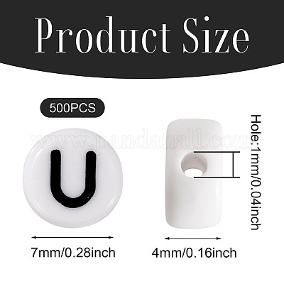 500шт акриловые бусины&nbsp;SACR-TA0001-55U-1