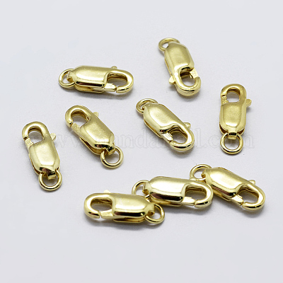 925 стерлингового серебра застежкой омар коготь STER-K167-075A-G-1