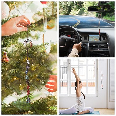 Подвеска из натурального смешанного драгоценного камня HJEW-WH0021-18-1