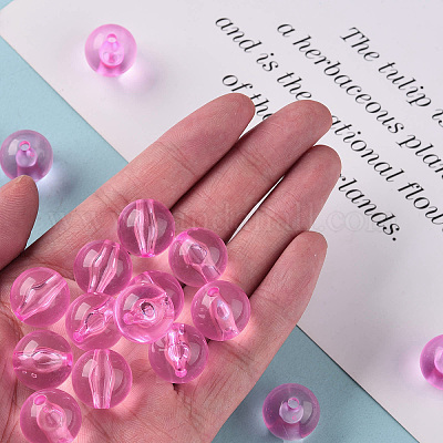 Прозрачные акриловые бусины&nbsp;MACR-S370-A16mm-708-1