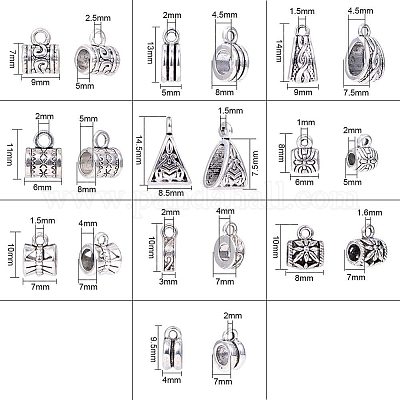 Поручни из сплава в тибетском стиле TIBE-PH0004-90-1
