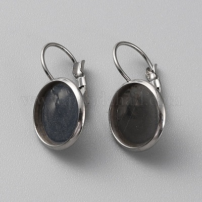 Фурнитура для сережек-колец из нержавеющей стали 304 STAS-WH0001-17B-P-1