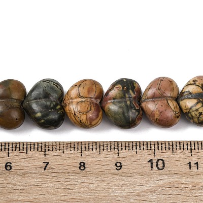 Натуральный камень пикассо/полихромные бусины из яшмы&nbsp;G-D098-B02-1