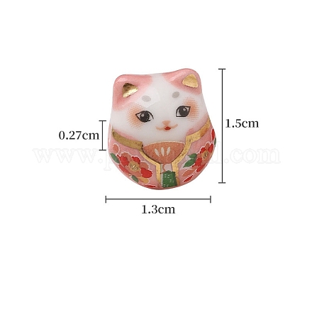 Фарфоровые бусины ручной работы PW-WG5F271-04-1