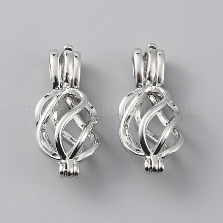 Полые медные Locket подвески&nbsp;FIND-WH0416-96-1