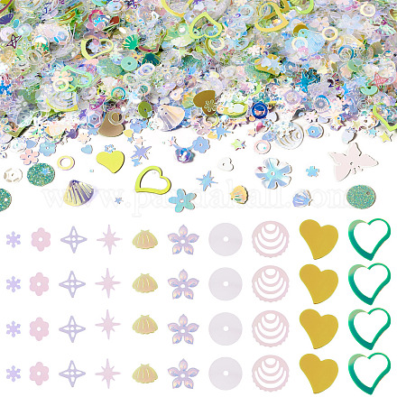 100 г пластиковых пайеток&nbsp;PVC-TA0001-04E-1