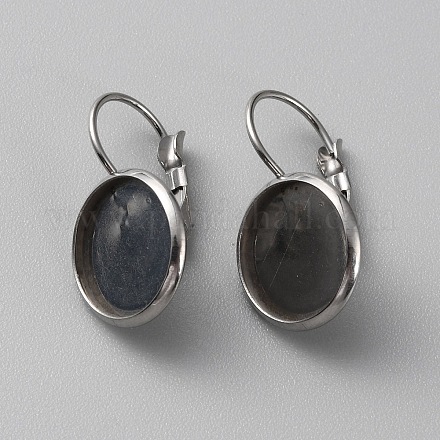 Фурнитура для сережек-колец из нержавеющей стали 304 STAS-WH0001-17B-P-1