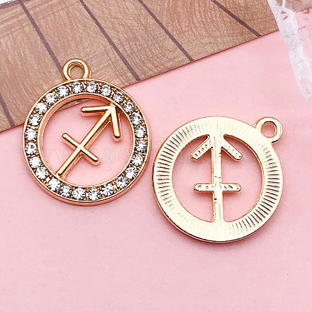 Подвески из хрусталя из цинкового сплава WGC2D94-09-1