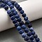 Natural Sodalite Round Bead Strands, 8mm, Hole: 1mm, about 45~48pcs/strand, 15 inch