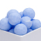Round Silicone Beads, Cornflower Blue, 15mm