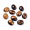 Natural Tiger Eye Cabochons, Oval, 10x8x3mm