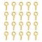Iron Screw Eye Pin Peg Bails, For Half Drilled Beads, Golden, 10x5x1.2mm, Hole: 2.8mm