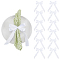 12Pcs Bowknot Polyester Single Face Satin Napkin Ring, White, 200x120mm